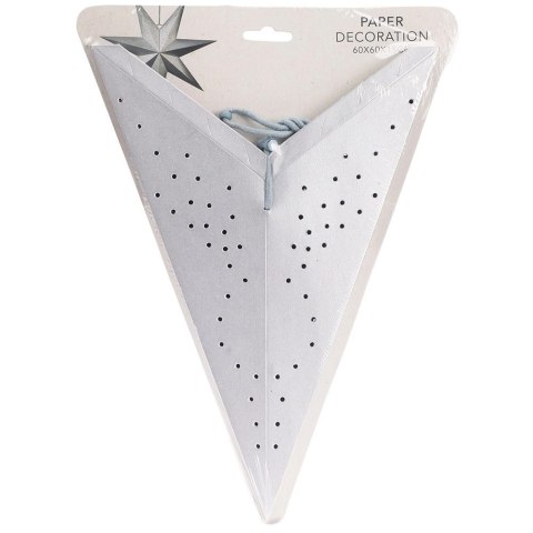 Orion Duża Gwiazda Ażurowa 60 cm Papier Srebrna Dekoracja Okienna FSC