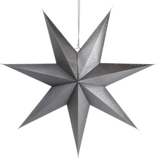 Orion Duża Gwiazda Ażurowa 75 cm Papier Szara Dekoracja Okienna FSC