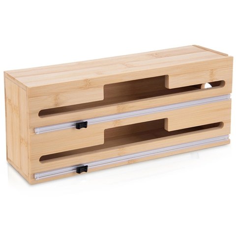 Orion Dyspenser 2w1 na Folię i Papier do Pieczenia Bambus Nożyk 34 cm