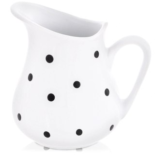 Orion Dzbanek Ceramiczny 480 ml Biały w Czarne Groszki Mlecznik Dots ORION