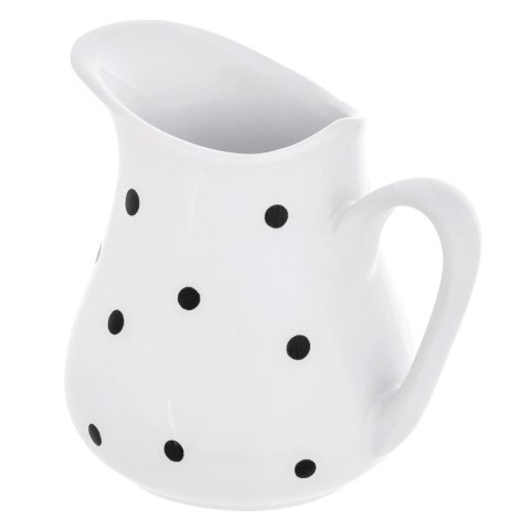 Orion Dzbanek Ceramiczny 480 ml Biały w Czarne Groszki Mlecznik Dots ORION