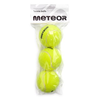 Piłki do tenisa ziemnego Meteor 3 sztuki