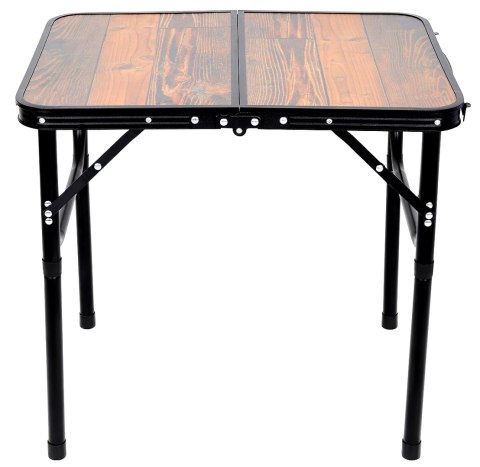 STOLIK TURYSTYCZNY SKŁADANY KEMPINGOWY 60X45X25-56CM DREWNO