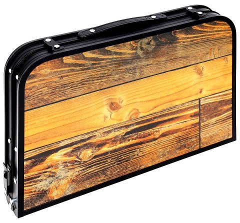 STOLIK TURYSTYCZNY SKŁADANY KEMPINGOWY 60X45X25-56CM DREWNO