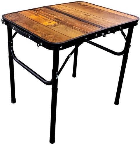 STOLIK TURYSTYCZNY SKŁADANY KEMPINGOWY 60X45X25-56CM DREWNO