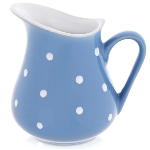 Orion Dzbanek Ceramiczny 480 ml Niebieski w Groszki Dots Mlecznik Sosjerka