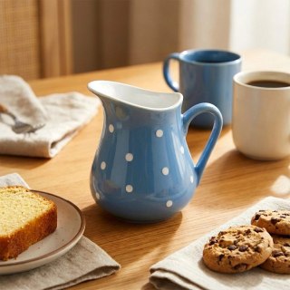 Orion Dzbanek Ceramiczny 480 ml Niebieski w Groszki Dots Mlecznik Sosjerka