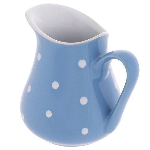 Orion Dzbanek Ceramiczny 480 ml Niebieski w Groszki Dots Mlecznik Sosjerka