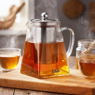 Orion Dzbanek Szklany Zaparzacz Sitko Kwadrat 730ml Herbaty Ziół VILDE