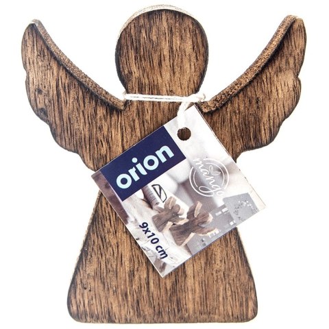 Orion Figurka Anioł Drewno Mango 10 cm Dekoracja Loft Naturalna ORION Boże