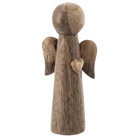 Orion Figurka Anioł Drewno Mango 21 cm Stylowa Dekoracja Świąteczna