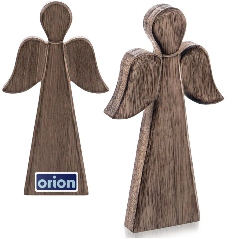 Orion Figurka Anioł Drewno Mango 24 cm Naturalna Ozdoba Loft Prezent