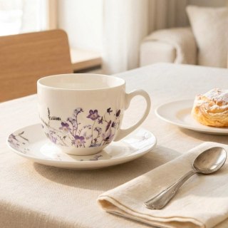 Orion Filiżanka ze Spodkiem 260 ml Louka Porcelanowy Zestaw do Kawy