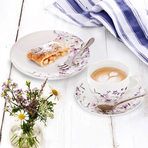 Orion Filiżanka ze Spodkiem 260 ml Louka Porcelanowy Zestaw do Kawy