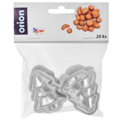 Orion Foremki do Ciastek Choinka 20 szt. Wysokie Stal Ocynkowana ORION Zestaw