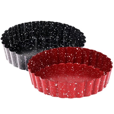 Orion Foremki do Tartaletek 2 szt. Stal Non-Stick Wyjmowane Dno 12 cm