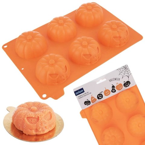 Orion Forma Silikonowa 6 x Dynia Halloween do Ciastek i Babeczek ORION