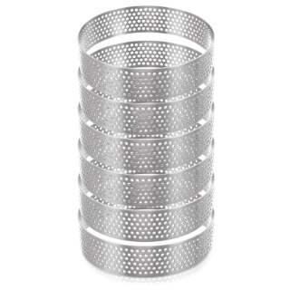 Orion Formy Ranty do Tartaletek 6 szt. Perforowane 8 cm Profesjonalne