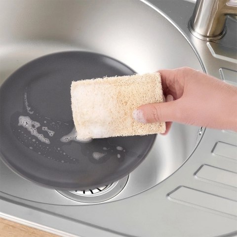 Orion Gąbki Kuchenne EKO 2 szt. Celuloza i Luffa Biodegradowalne Zmywak