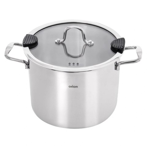 Orion Garnek Stalowy Nierdzewny 3,5 L Venice Pokrywka Szklana 18 cm