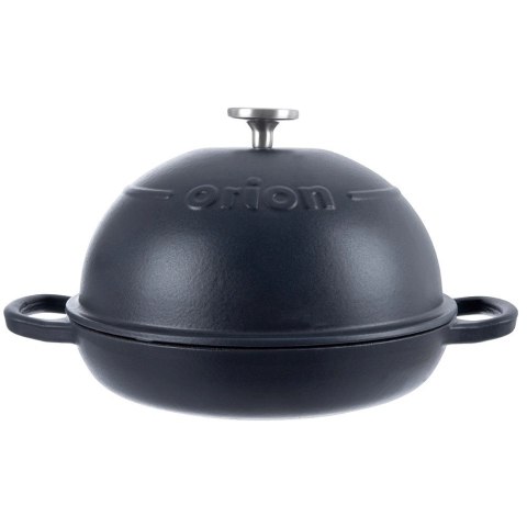 Orion Gęsiarka Żeliwna z Pokrywką 2w1 Granatowa Litina Smalt 1,6 L ORION