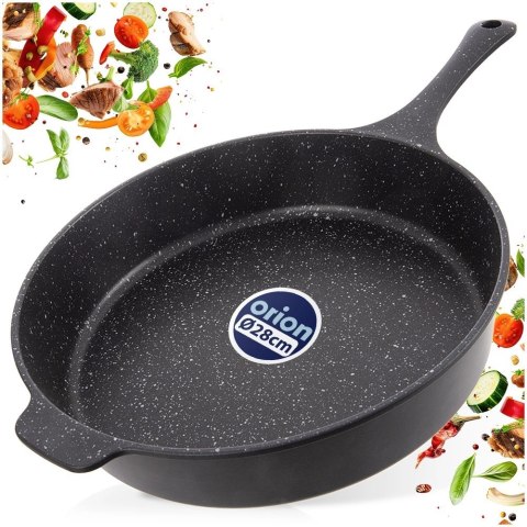Orion Głęboka Patelnia Granitowa 28 cm 3 L ORION Grande do Duszenia