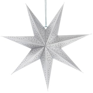Orion Gwiazda dekoracyjna papierowa ażurowa srebrna 45 cm