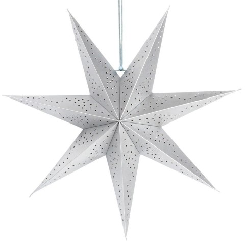 Orion Gwiazda dekoracyjna papierowa ażurowa srebrna 45 cm