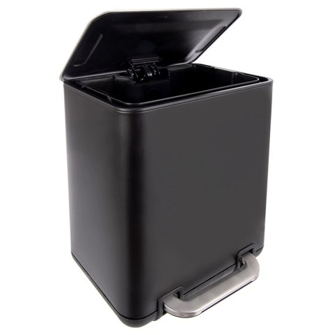 Orion Kosz na Śmieci 6 L Czarny Loft Stal Nierdzewna z Pedałem ORION Slim