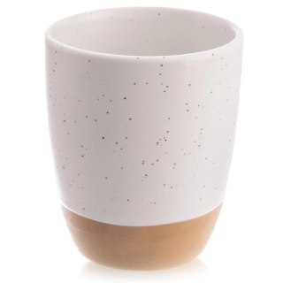 Orion Kubek Ceramiczny do Espresso 90ml Biały Nakrapiany Kamionka ORION