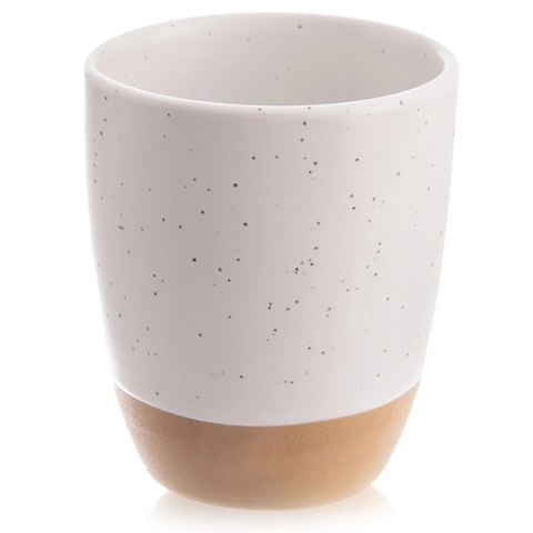 Orion Kubek Ceramiczny do Espresso 90ml Biały Nakrapiany Kamionka ORION