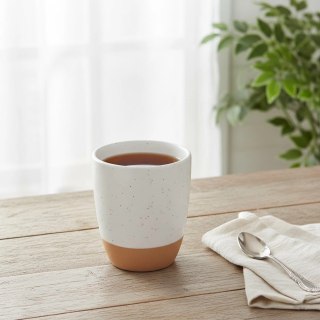 Orion Kubek Ceramiczny do Espresso 90ml Biały Nakrapiany Kamionka ORION