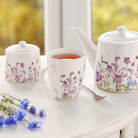 Orion Kubek Porcelanowy 360 ml Louka do Kawy Herbaty w Polne Kwiaty