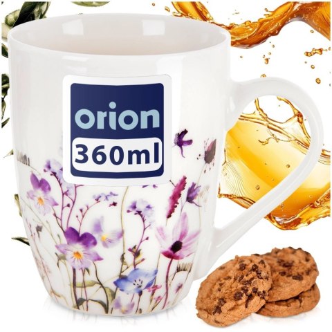 Orion Kubek Porcelanowy 360 ml Louka do Kawy Herbaty w Polne Kwiaty