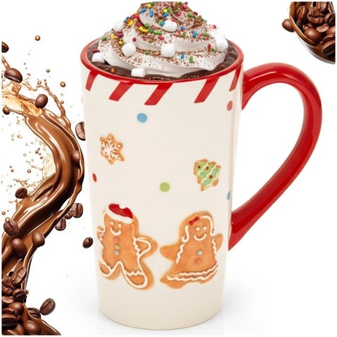 Orion Kubek Świąteczny Ceramiczny 570ml Duży Piernikowy Ludzik Home Styling