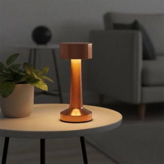 Orion Lampka Stołowa LED Złota 21 cm Akumulator 3 Tryby Ściemnianie USB