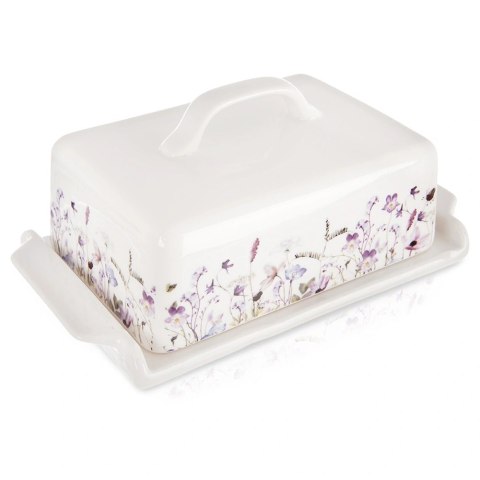 Orion Maselniczka Porcelanowa Louka Maselnica z Pokrywką w Polne Kwiaty