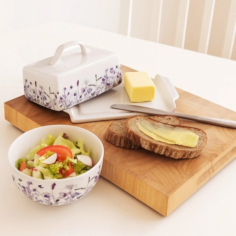 Orion Maselniczka Porcelanowa Louka Maselnica z Pokrywką w Polne Kwiaty