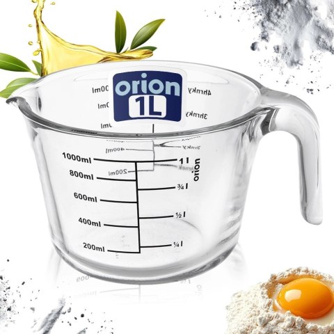 Orion Miarka Kuchenna Szkło Borokrzemowe 1L Podziałka Odporna ORION