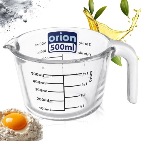 Orion Miarka Kuchenna Szkło Borokrzemowe 500ml Podziałka Odporna ORION