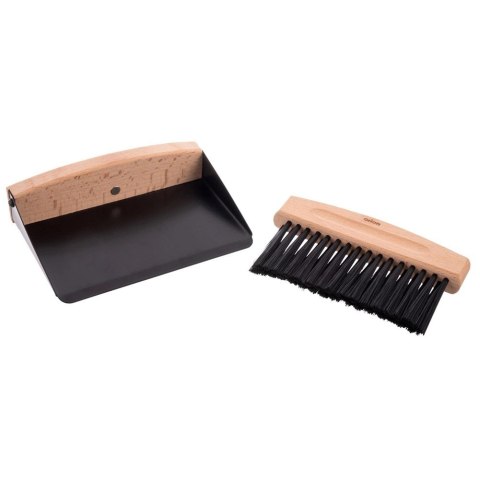 Orion Mini Zmiotka z Szufelką ORION Metal Drewno z Magnesem do Blatu Czarne