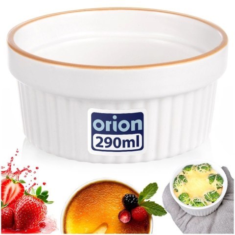 Orion Miseczka Ceramiczna Żaroodporna do Zapiekania 290ml Biała ORION
