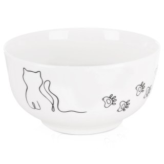 Orion Miseczka Porcelanowa 550 ml Kotek Miska dla Dzieci na Zupę i Płatki
