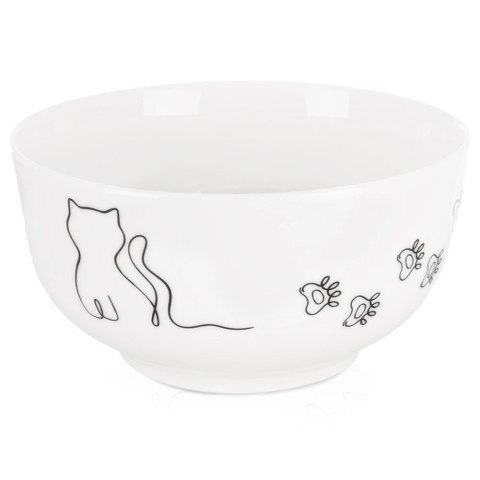 Orion Miseczka Porcelanowa 550 ml Kotek Miska dla Dzieci na Zupę i Płatki