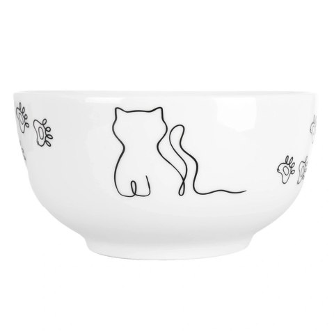 Orion Miseczka Porcelanowa 550 ml Kotek Miska dla Dzieci na Zupę i Płatki