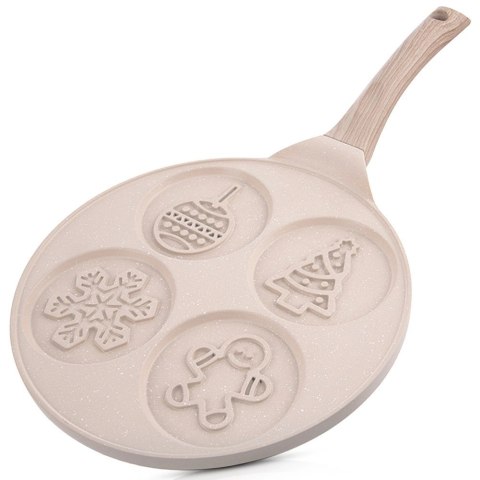 Orion Patelnia 4 Otwory Jajka Placki Choinka Granit Indukcja 26 cm ORION