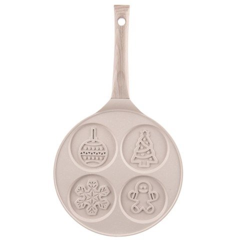 Orion Patelnia 4 Otwory Jajka Placki Choinka Granit Indukcja 26 cm ORION