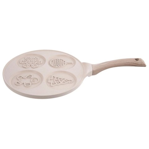 Orion Patelnia 4 Otwory Jajka Placki Choinka Granit Indukcja 26 cm ORION