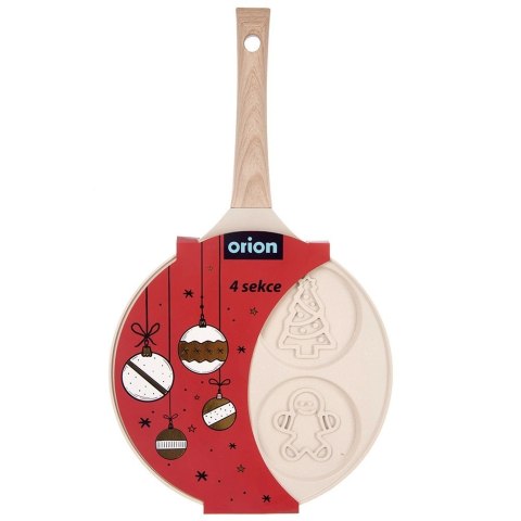 Orion Patelnia 4 Otwory Jajka Placki Choinka Granit Indukcja 26 cm ORION