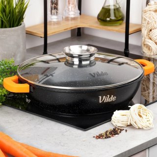 Orion Patelnia Głęboka Granitowa 4,7 L 32 cm Pokrywka Aroma Dozownik VILDE